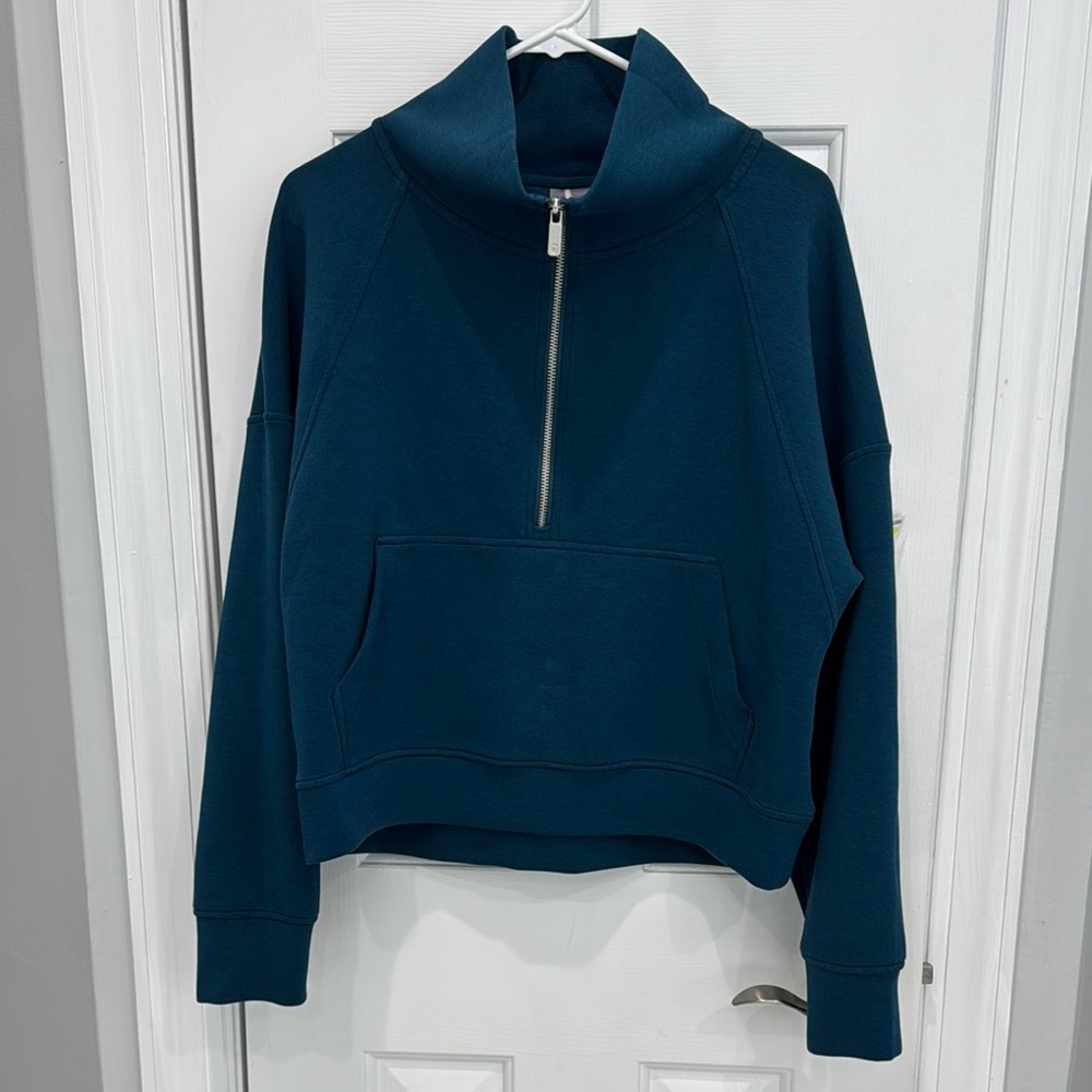 CALIA by Carrie Underwood Teal Half-Zip Sweatshirt